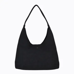 Jami Slouch Tote - Black Suede