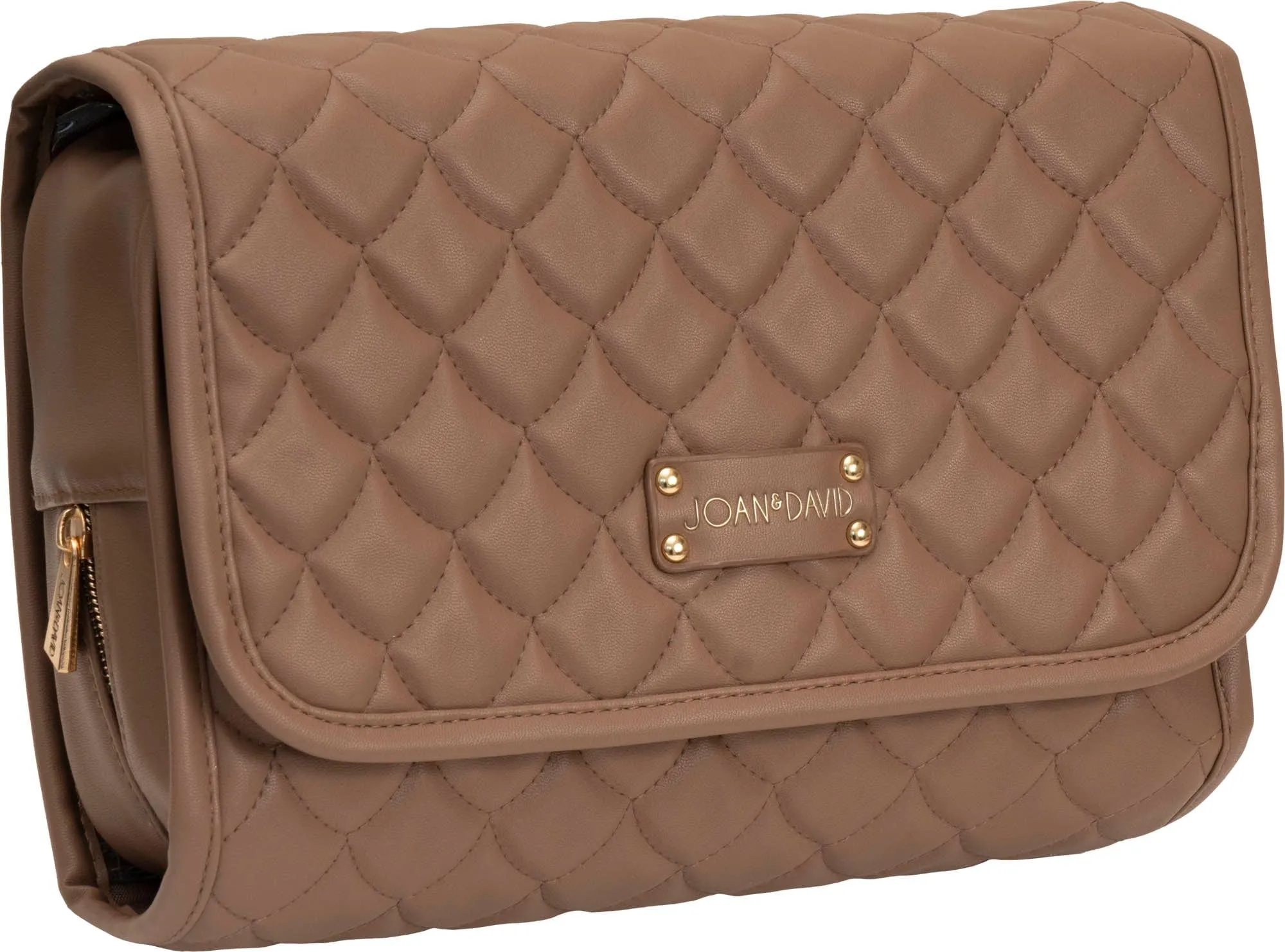 Joan & David Teardrop Quilted Roll Hanging Toiletry Organizer Bag