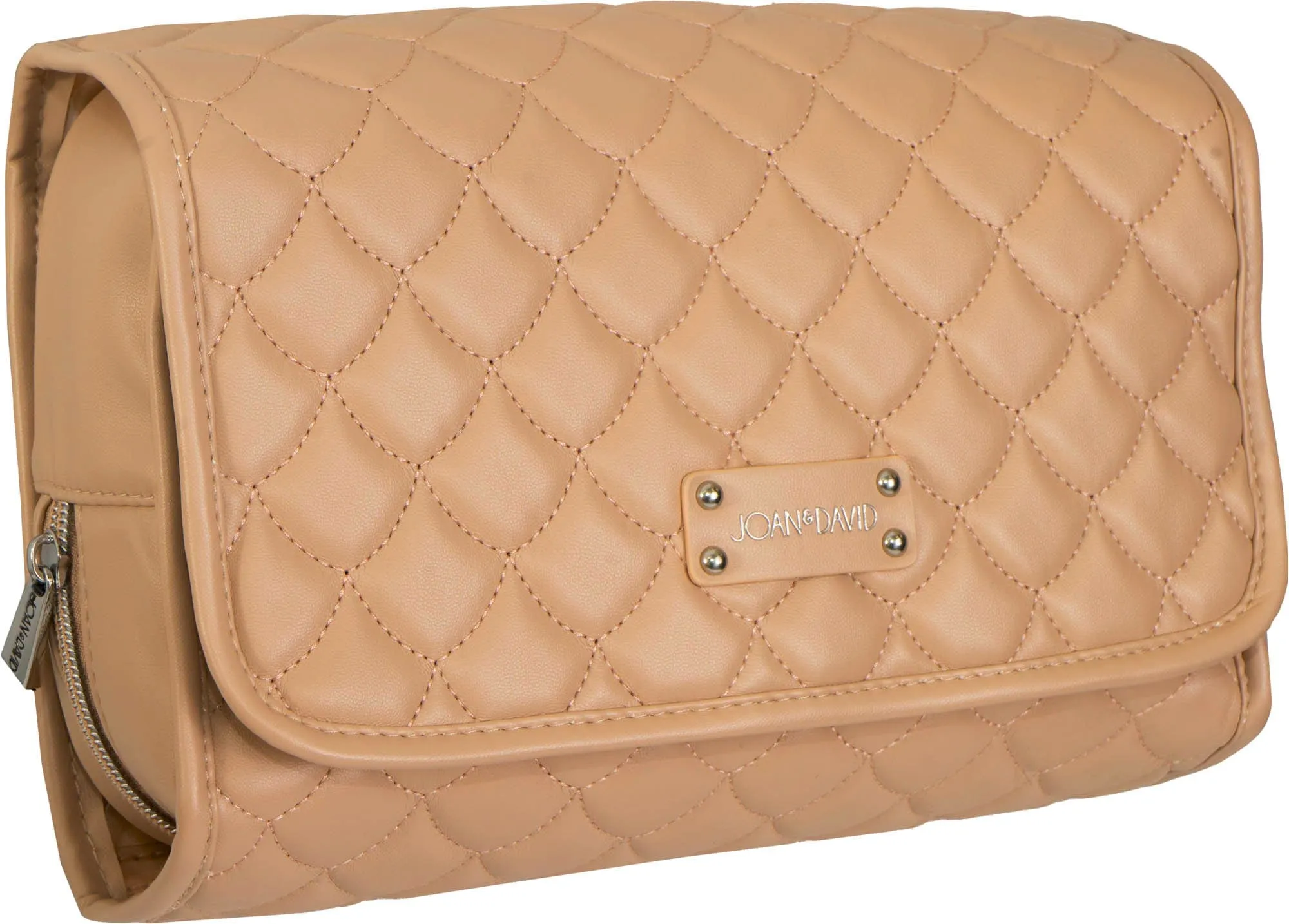Joan & David Teardrop Quilted Roll Hanging Toiletry Organizer Bag