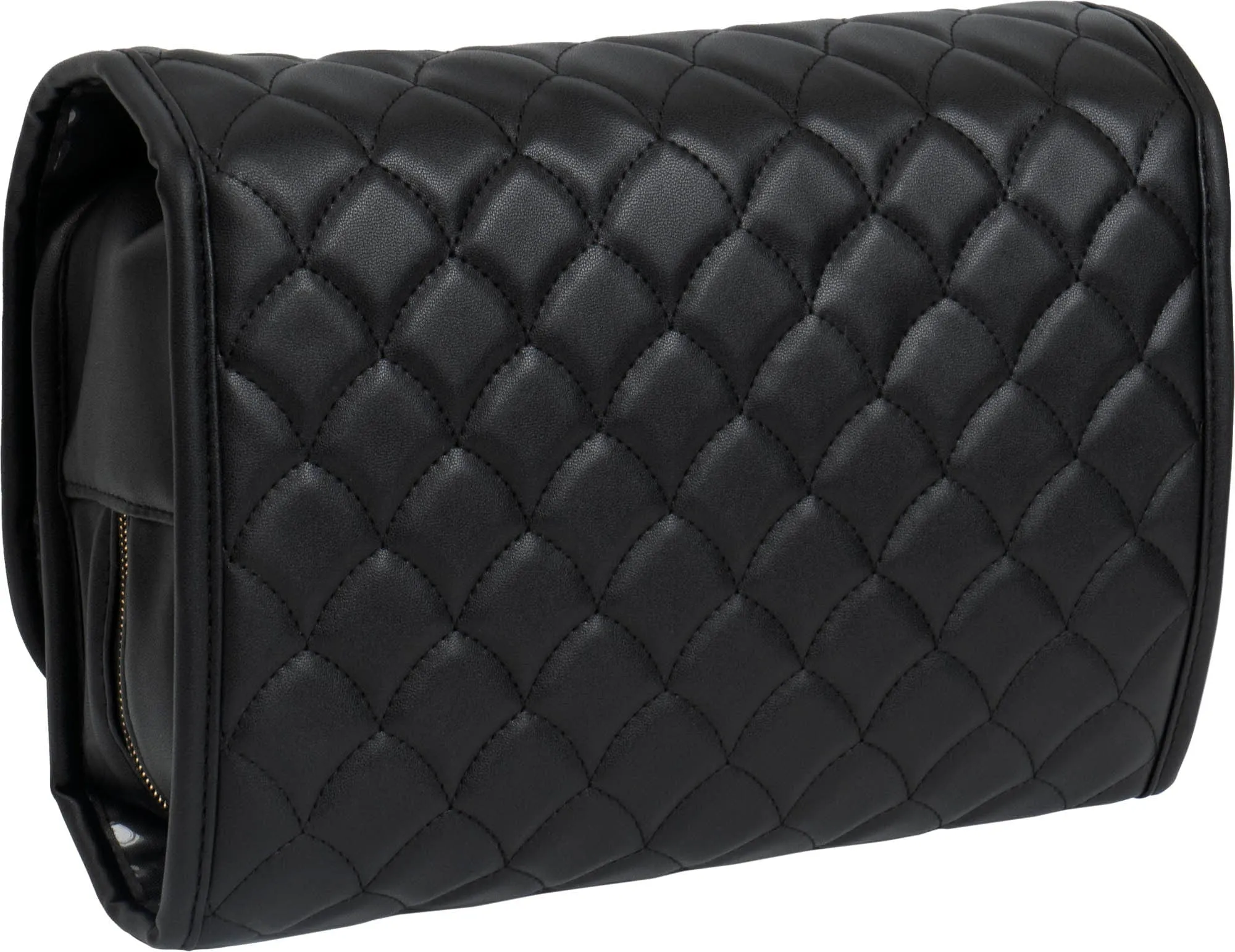 Joan & David Teardrop Quilted Roll Hanging Toiletry Organizer Bag
