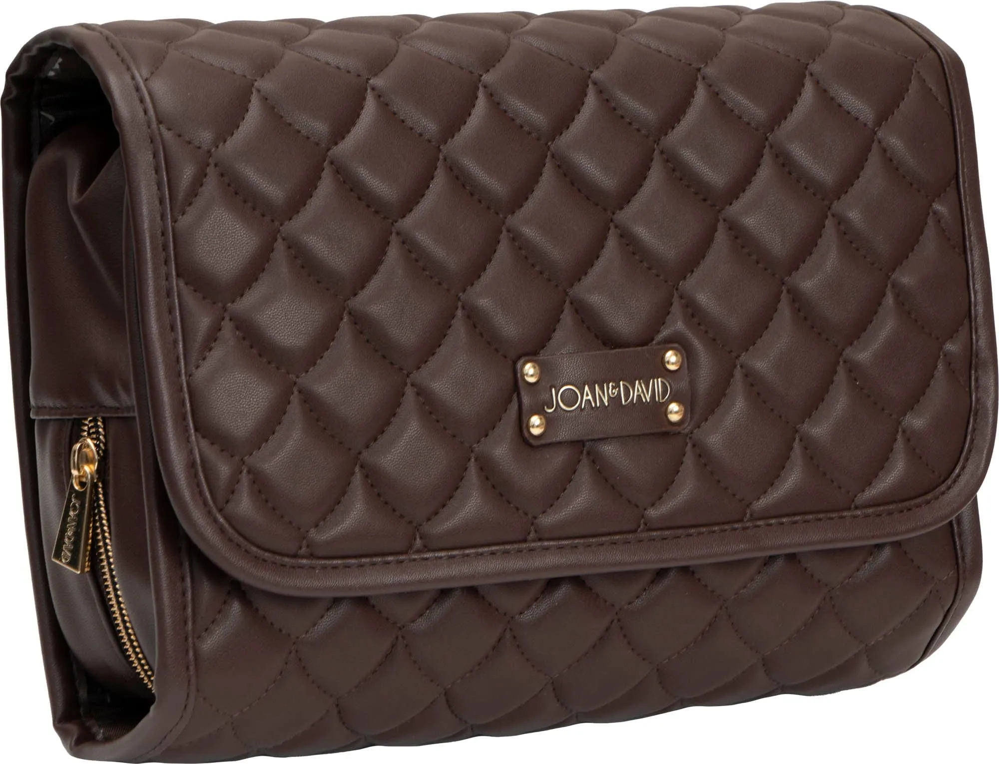 Joan & David Teardrop Quilted Roll Hanging Toiletry Organizer Bag