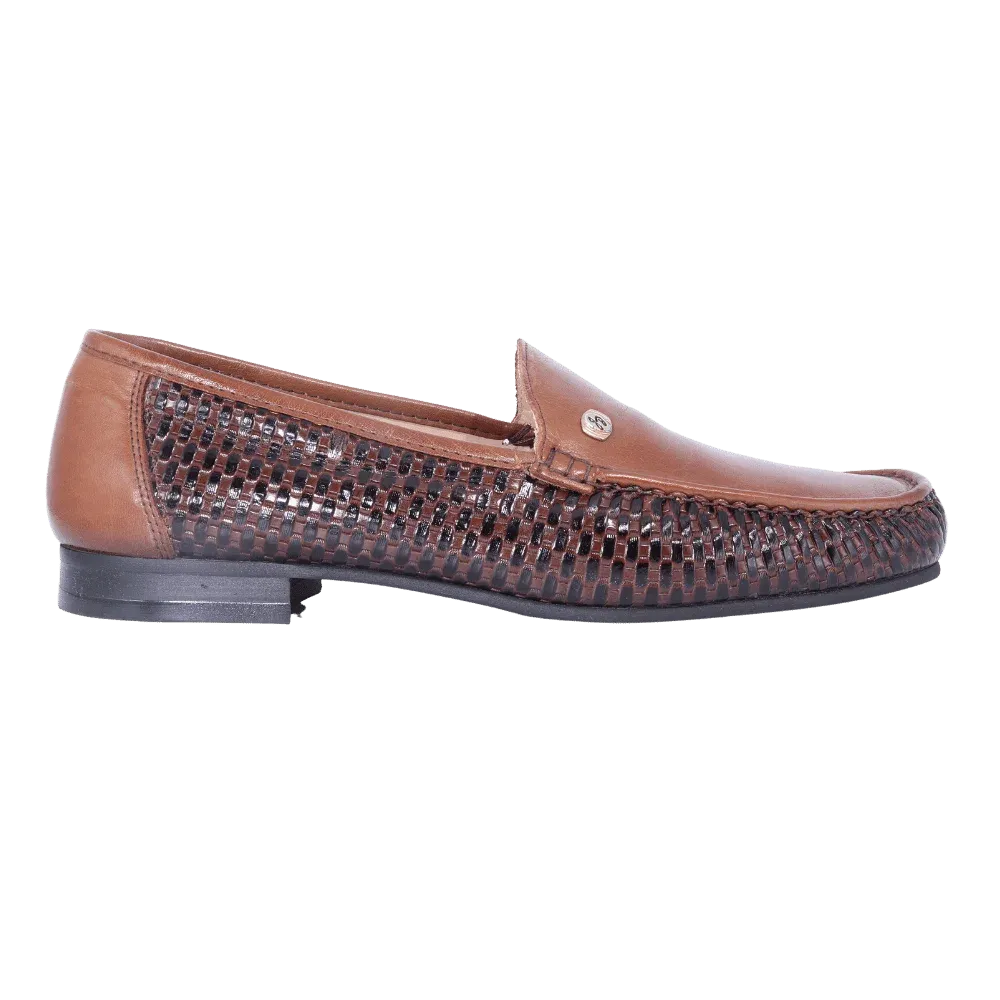 John Drake Weave Slip-On - Brown Weave (Genuine Leather Upper)