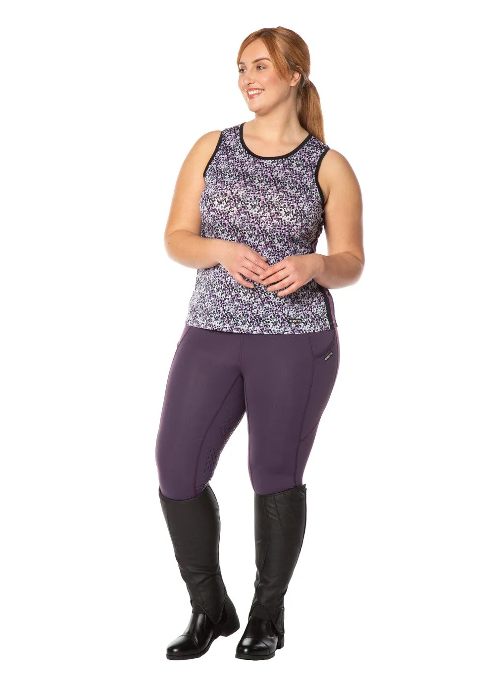 Kerrits Ice Fill Tech Tights Blackberry