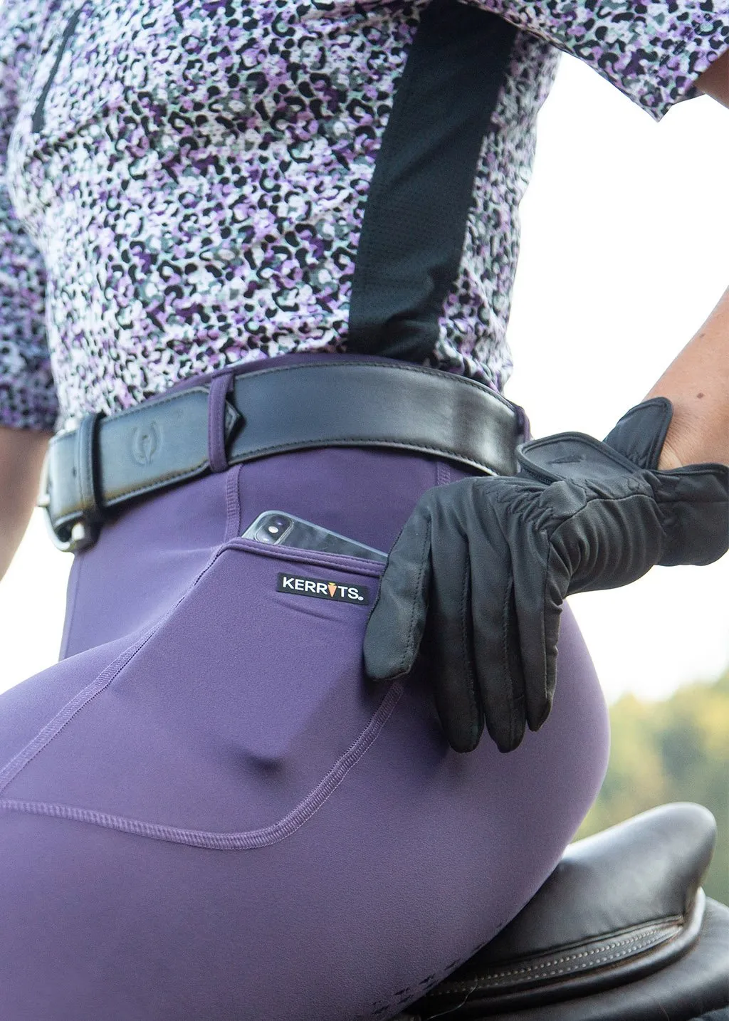 Kerrits Ice Fill Tech Tights Blackberry