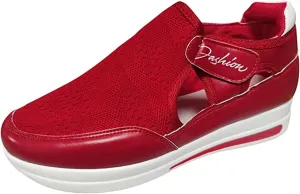 Lausiuoe Sneakers For Women Walking Shoes Comfortable Platform Loafers Fashion Casual Athletic Work Running Sneakers