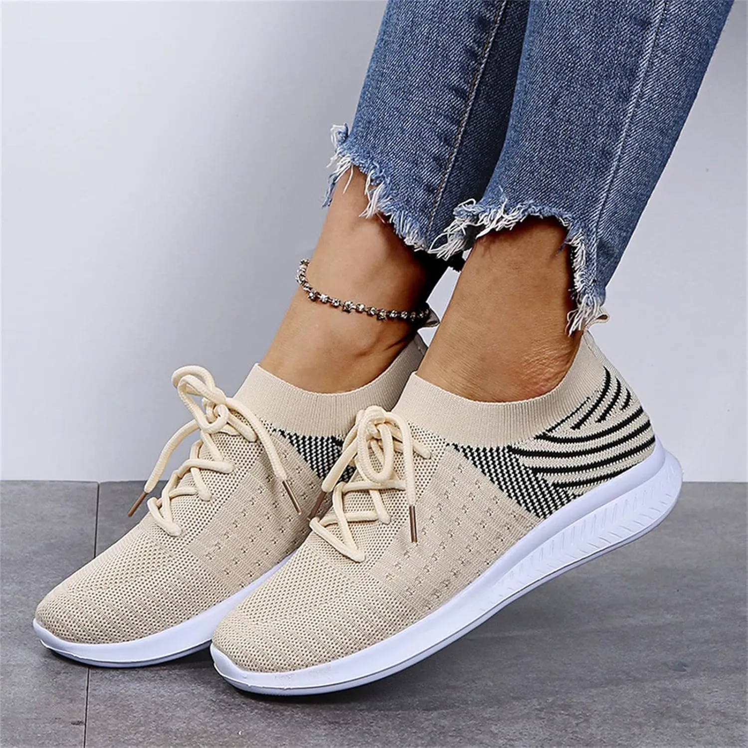 Lausiuoe Sneakers For Women Walking Shoes Comfortable Walking Running Shoes Athletic Non Slip Tennis Fashion Sneaker