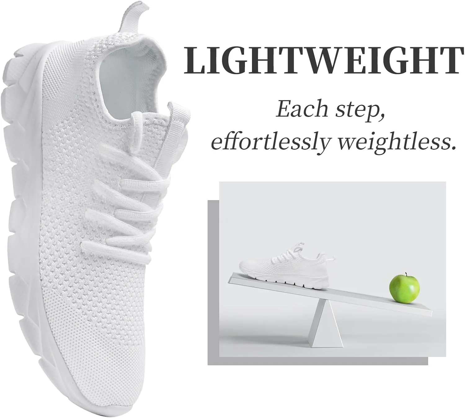 Linenghs White Running Shoes for Womens White 11