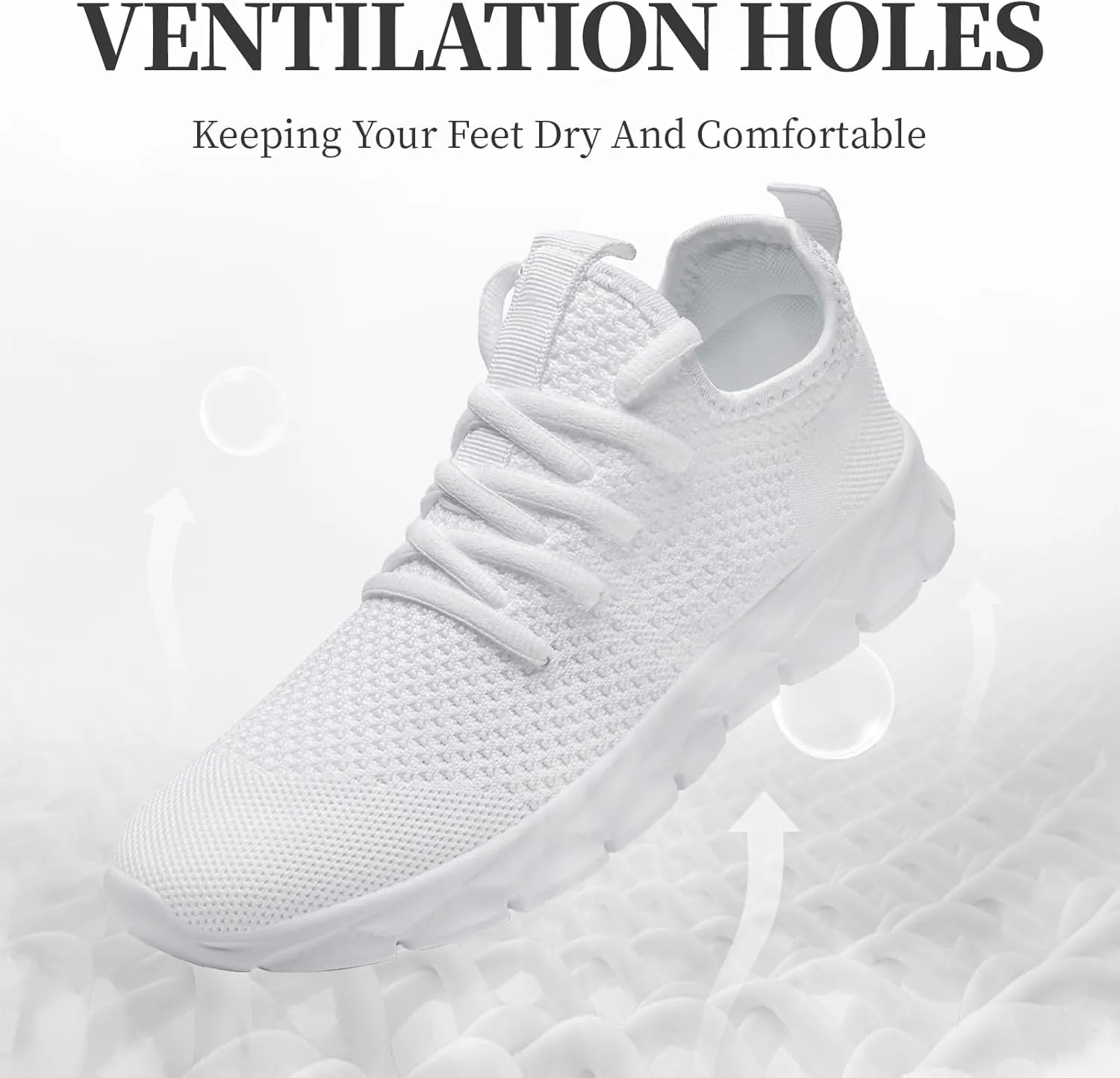 Linenghs White Running Shoes for Womens White 11