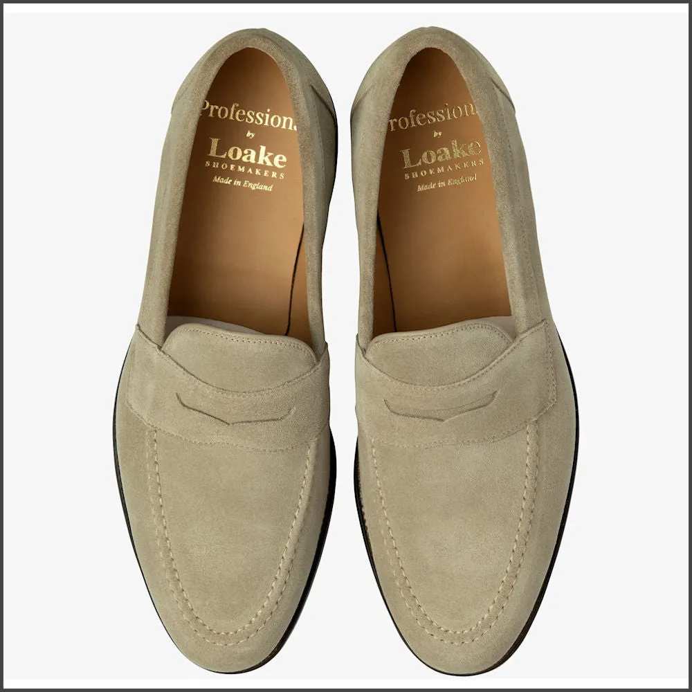 Loake Imperial Sand Suede Penny Loafer@