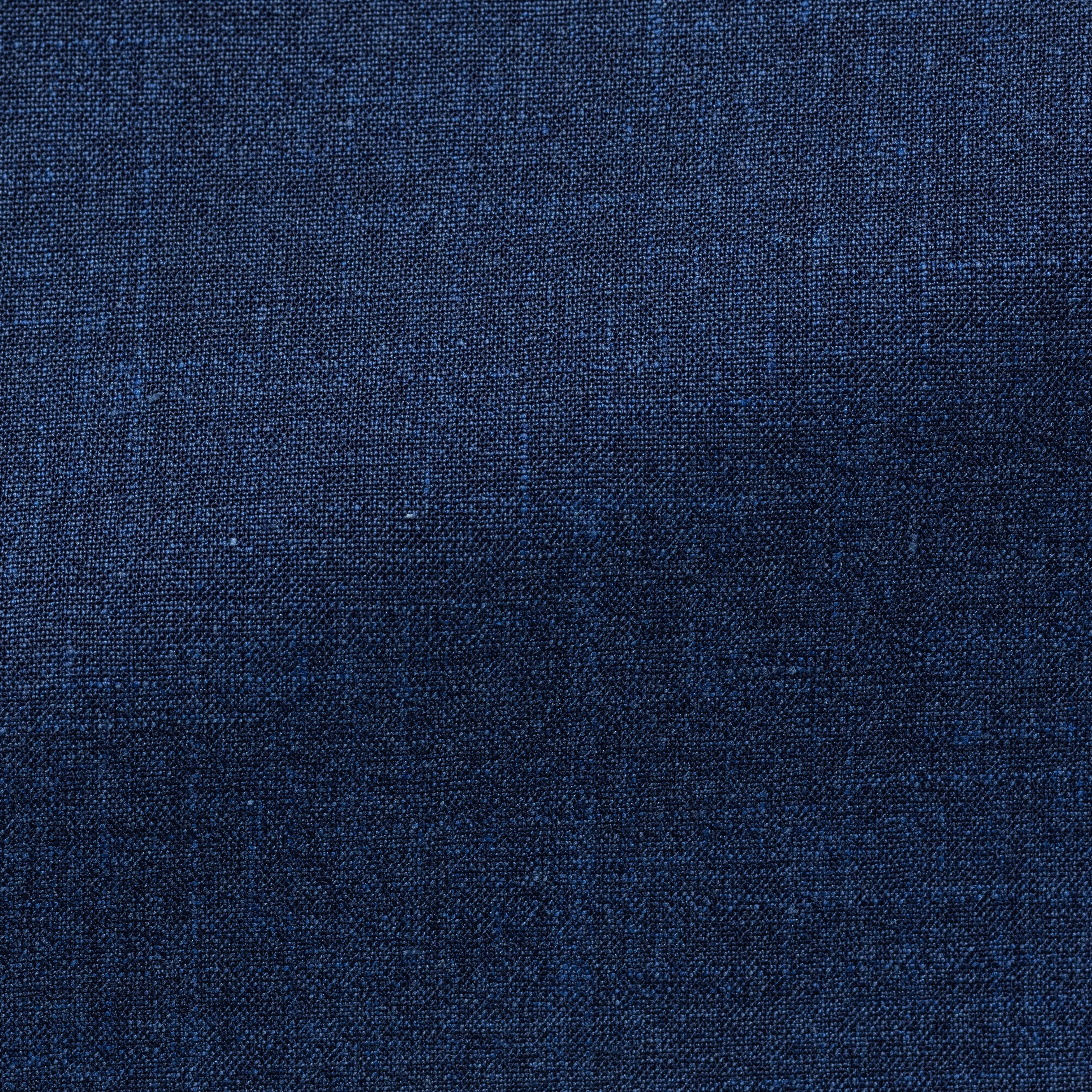 Loro Piana SUMMERTIME Blue Tropical Stretch Wool, Silk & Linen Plain Weave