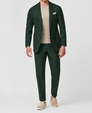 Loro Piana SUMMERTIME Dark Green Tropical Lightweight Wool, Silk & Linen