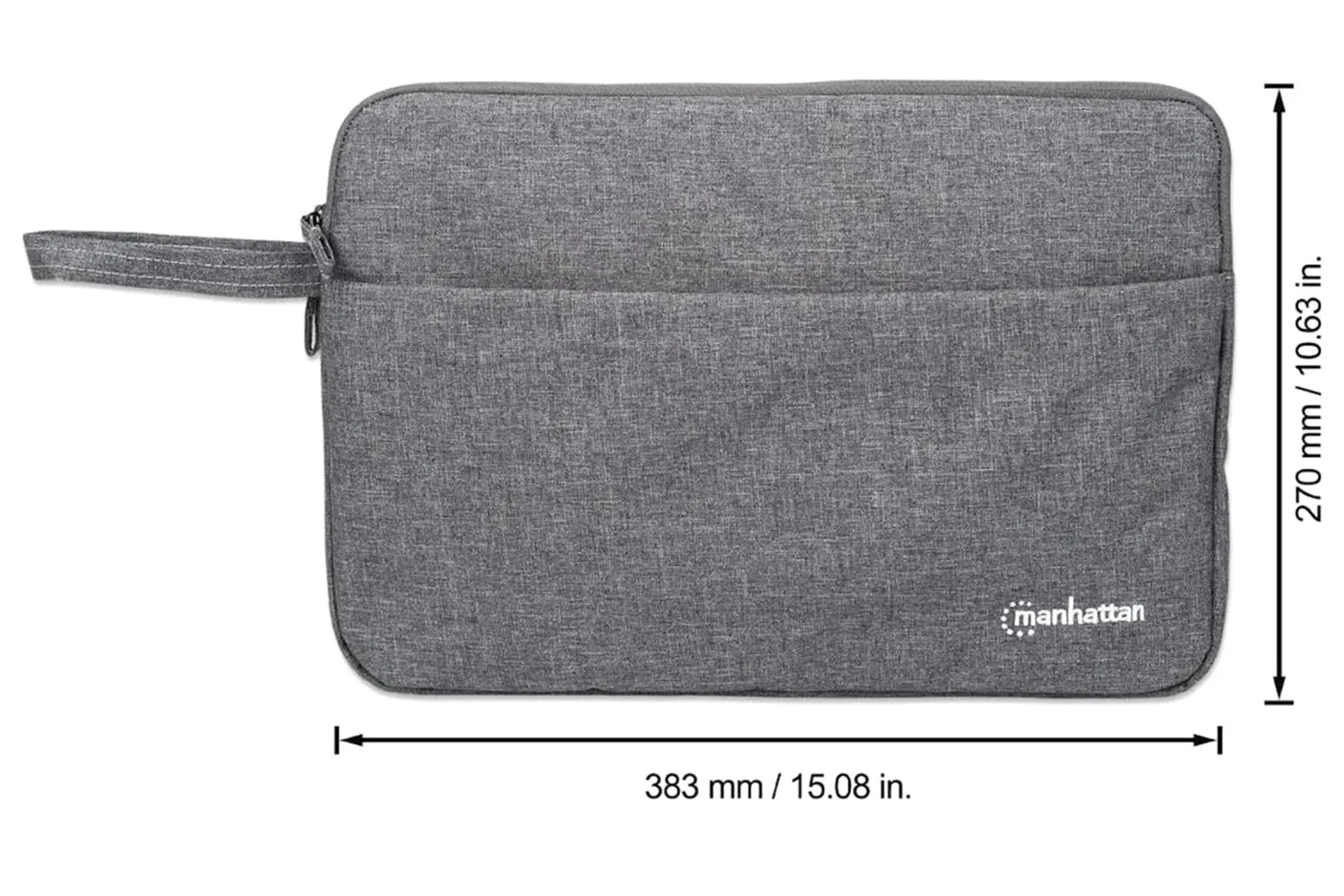 Manhattan Seattle Notebook 14.5" Sleeve Laptop Bag | Grey