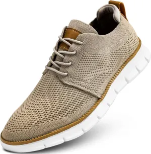 Mens Casual Dress Shoes Fashion Mesh Oxfords Business Walking Work Sneakers Comfortable Lightweight Breathable Soft Sole