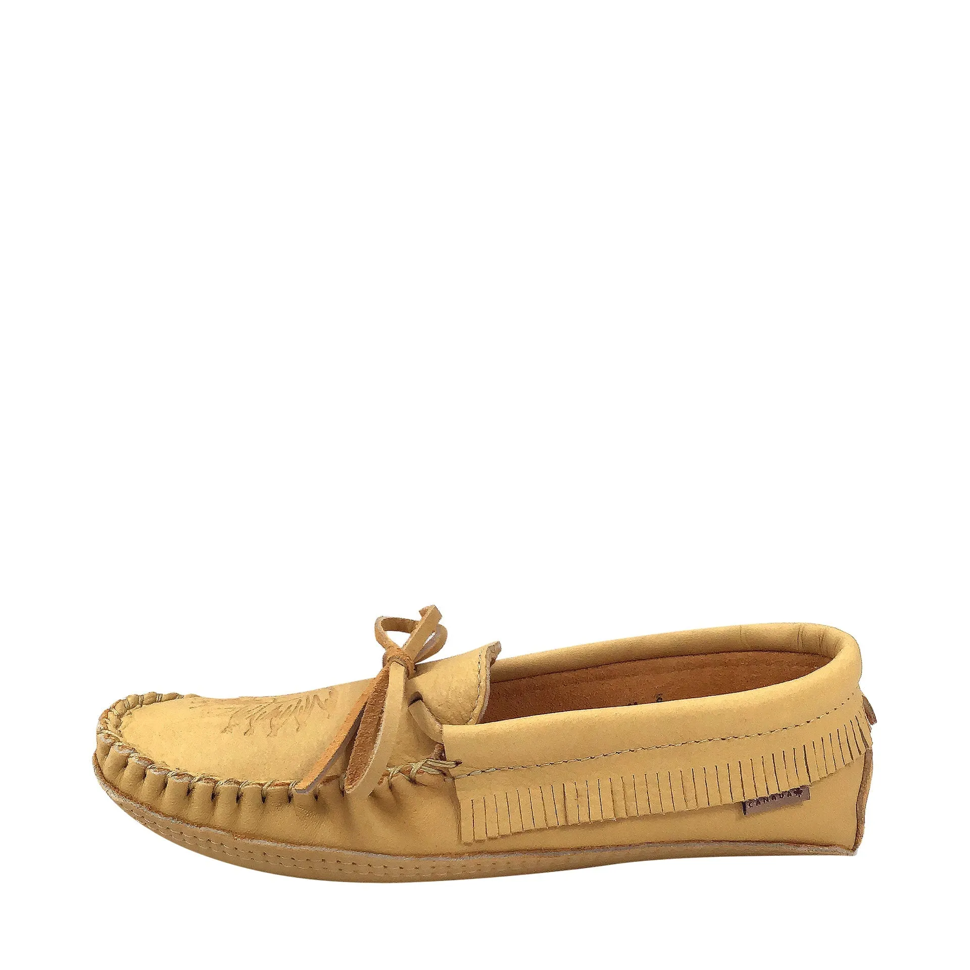 Men's Earthing Moccasins Fringed Leather