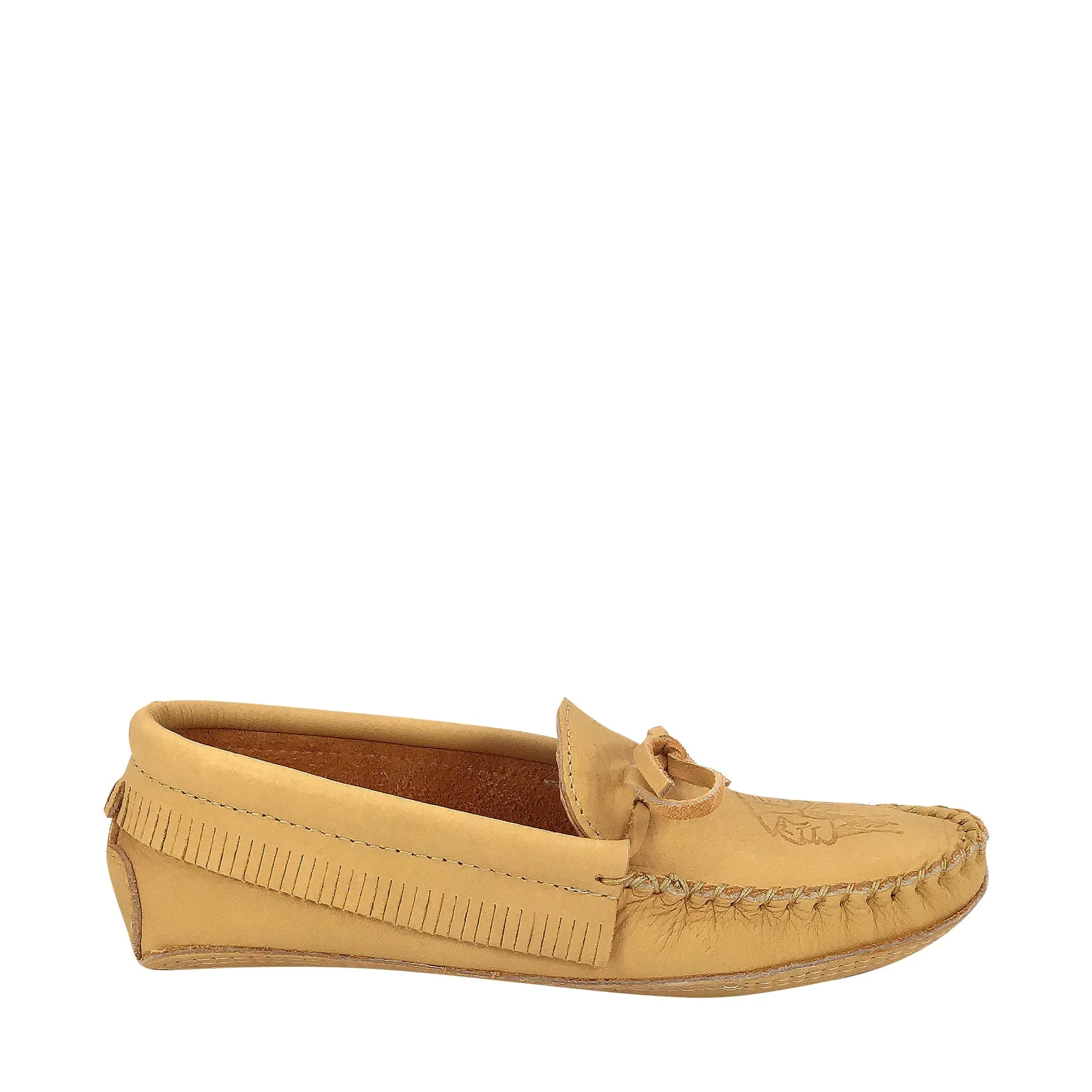 Men's Earthing Moccasins Fringed Leather