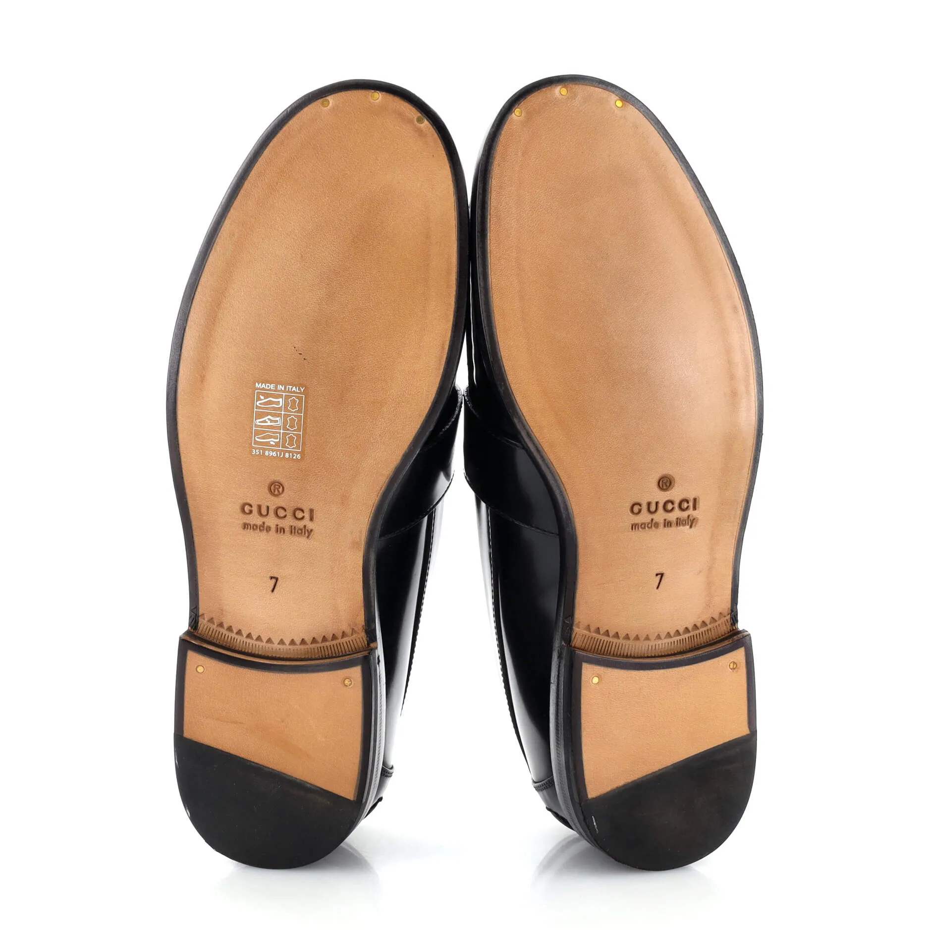 Men's GG Buckle Loafers Leather