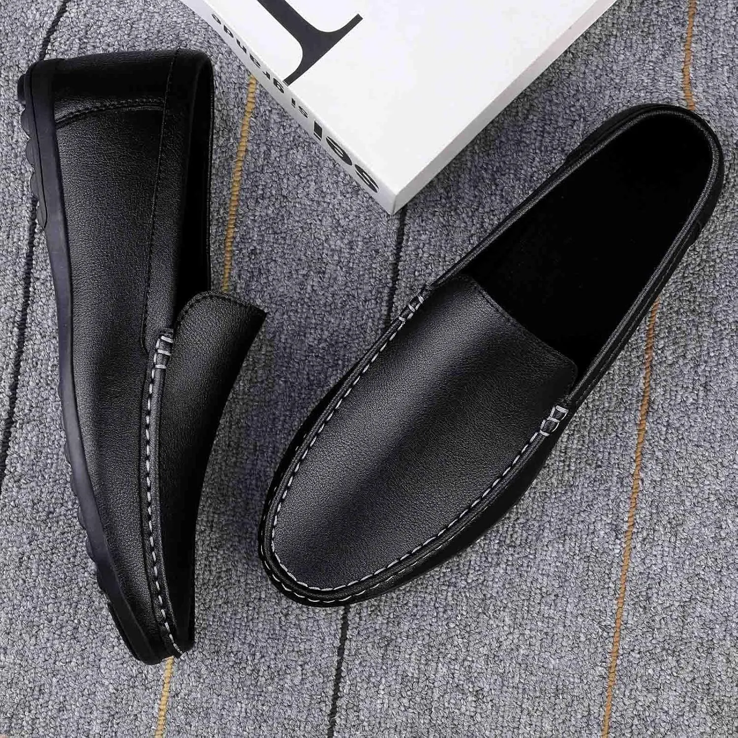 Men's Loafers Shoes Non Slip Lightweight Slip On Shoe Casual Comfort Walking Driving Shoe