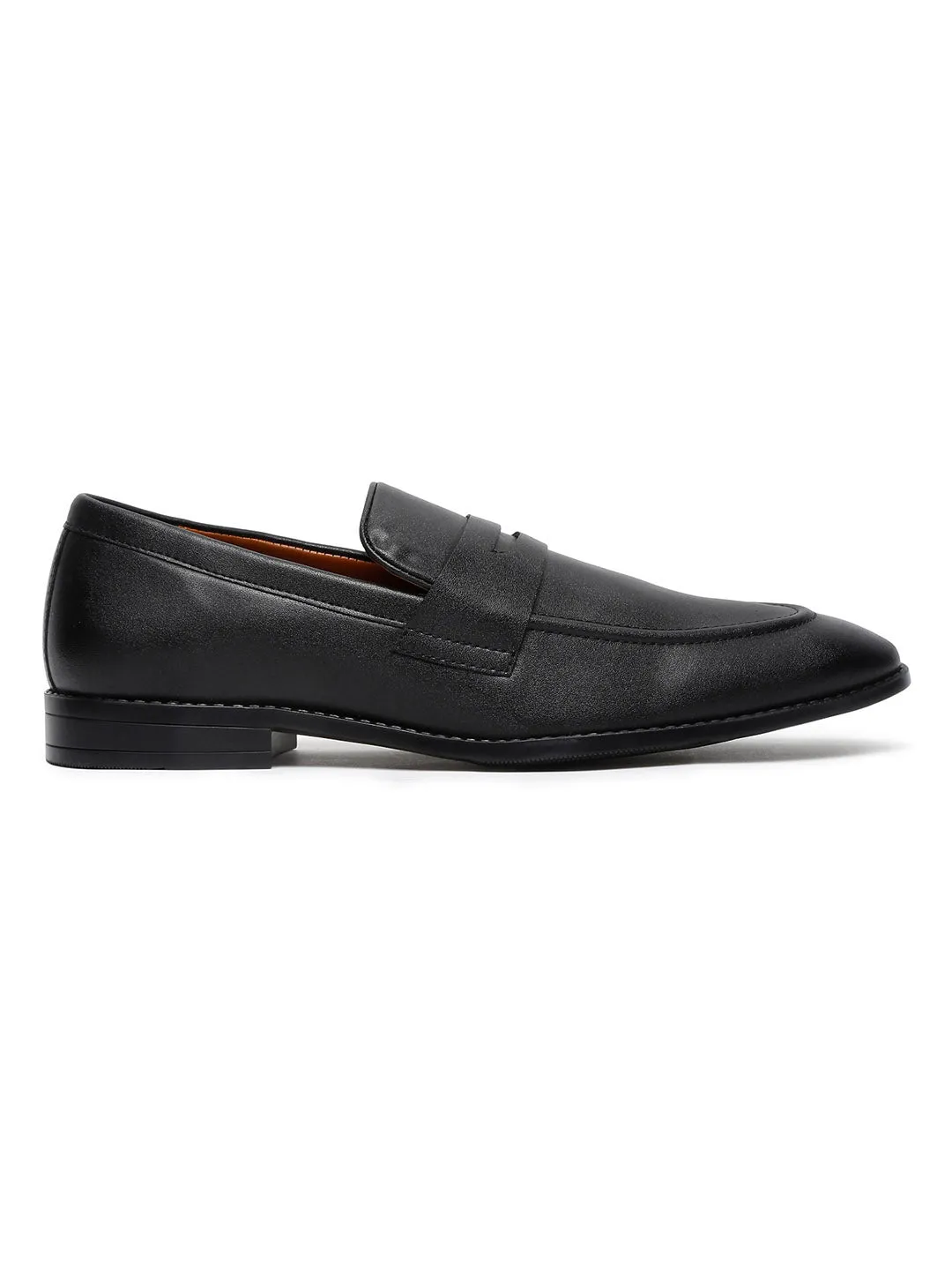 Men's Obsidian Black Slipon Style Comfortable Moccasins