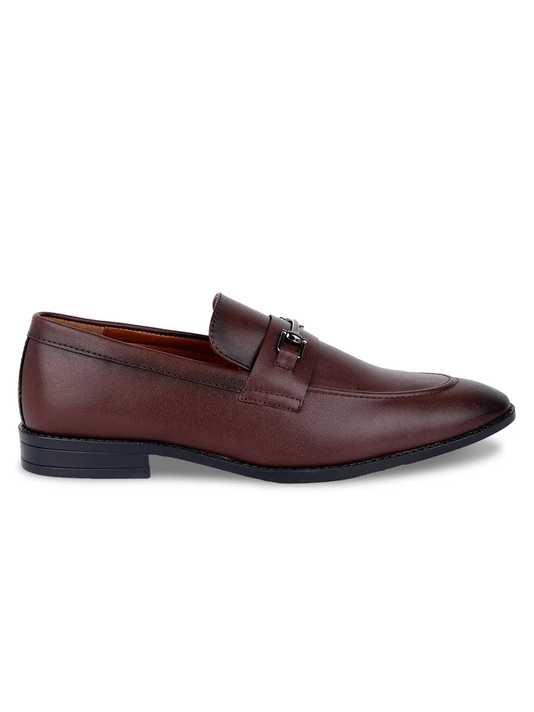 Men's Rosewood Shoes Slipon Style Comfortable Moccasins with Buckle