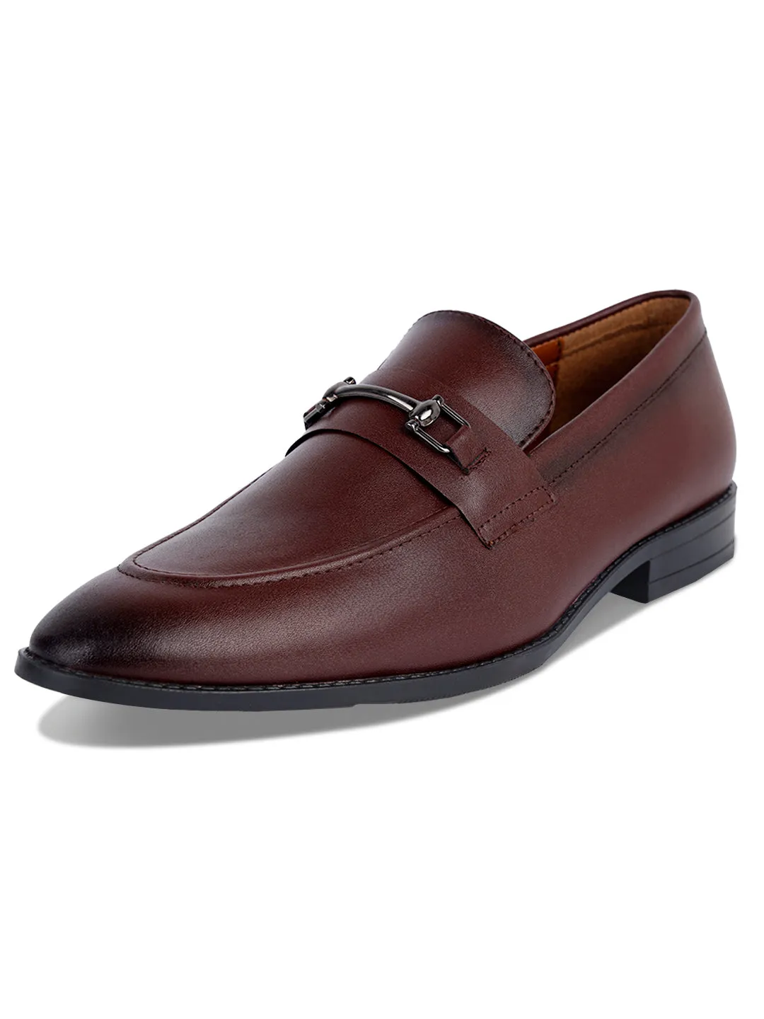 Men's Rosewood Shoes Slipon Style Comfortable Moccasins with Buckle
