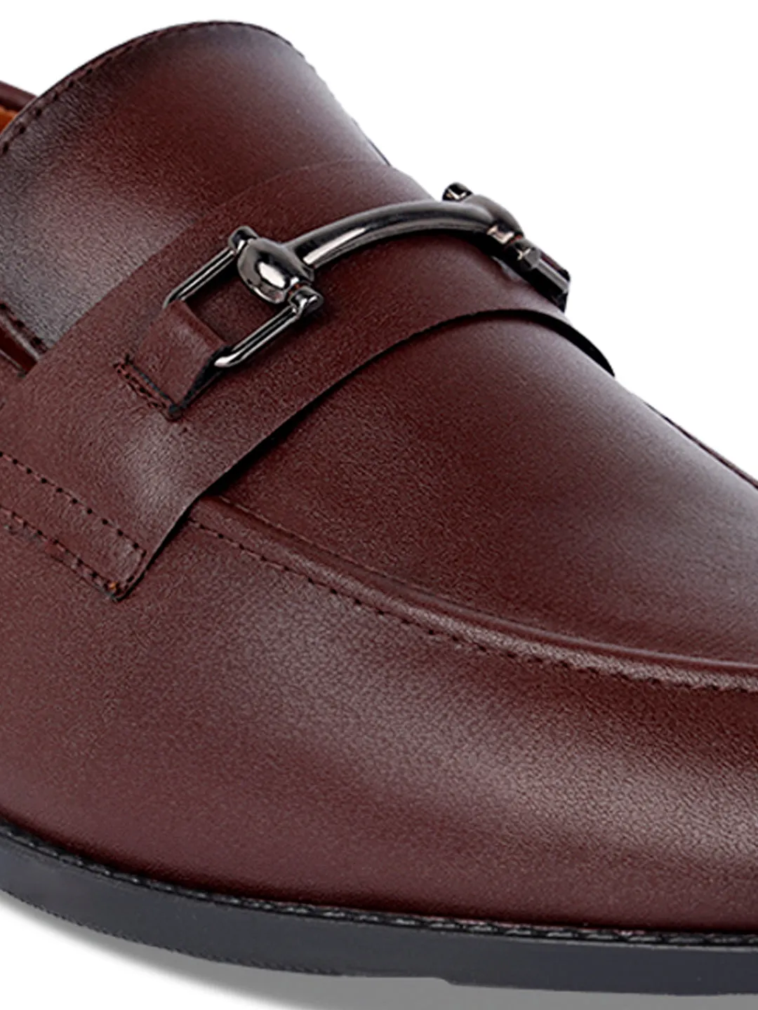 Men's Rosewood Shoes Slipon Style Comfortable Moccasins with Buckle