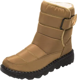 Mens Winter Boots Knee High Fur Lined Slip-Ons Women's Snow Boots Warm Non Slip Walking Shoes for Women Fashion High Top Boots Big and Tall Winter Booties