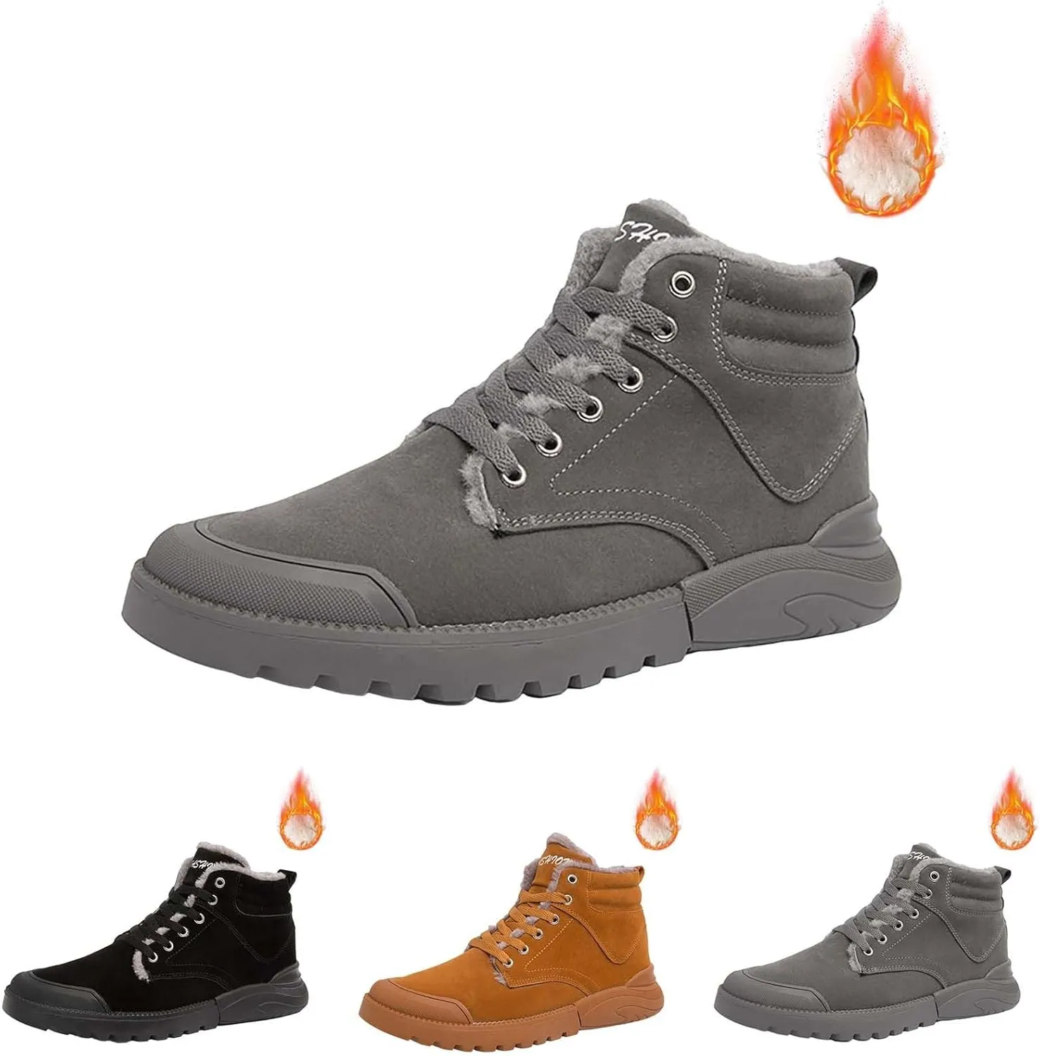 Mens Work Boots Slip On Hiking Sneakers Ankle Ladies Women Safety Shoes Winter Mid Waterproof Outdoor Botas Lightweight Hike Grounded Footwear