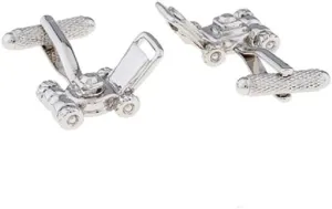 MRCUFF Lawn Mower Lawnmower Pair Cufflinks in a Presentation Gift Box & Polishing Cloth