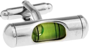 MRCUFF Level Green Liquid Construction Pair Cufflinks in a Presentation Gift Box & Polishing Cloth
