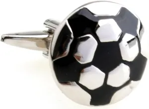 MRCUFF Soccer Ball Pair Cufflinks in a Presentation Gift Box & Polishing Cloth