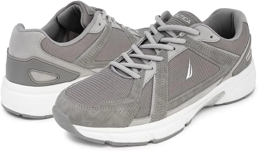 Nautica Mens Running Sneakers Sport Fashion Lace-Up Athletic Soft Shoes for Gym Tennis Men  Cushioned, Breathable, Lightweight & Comfortable