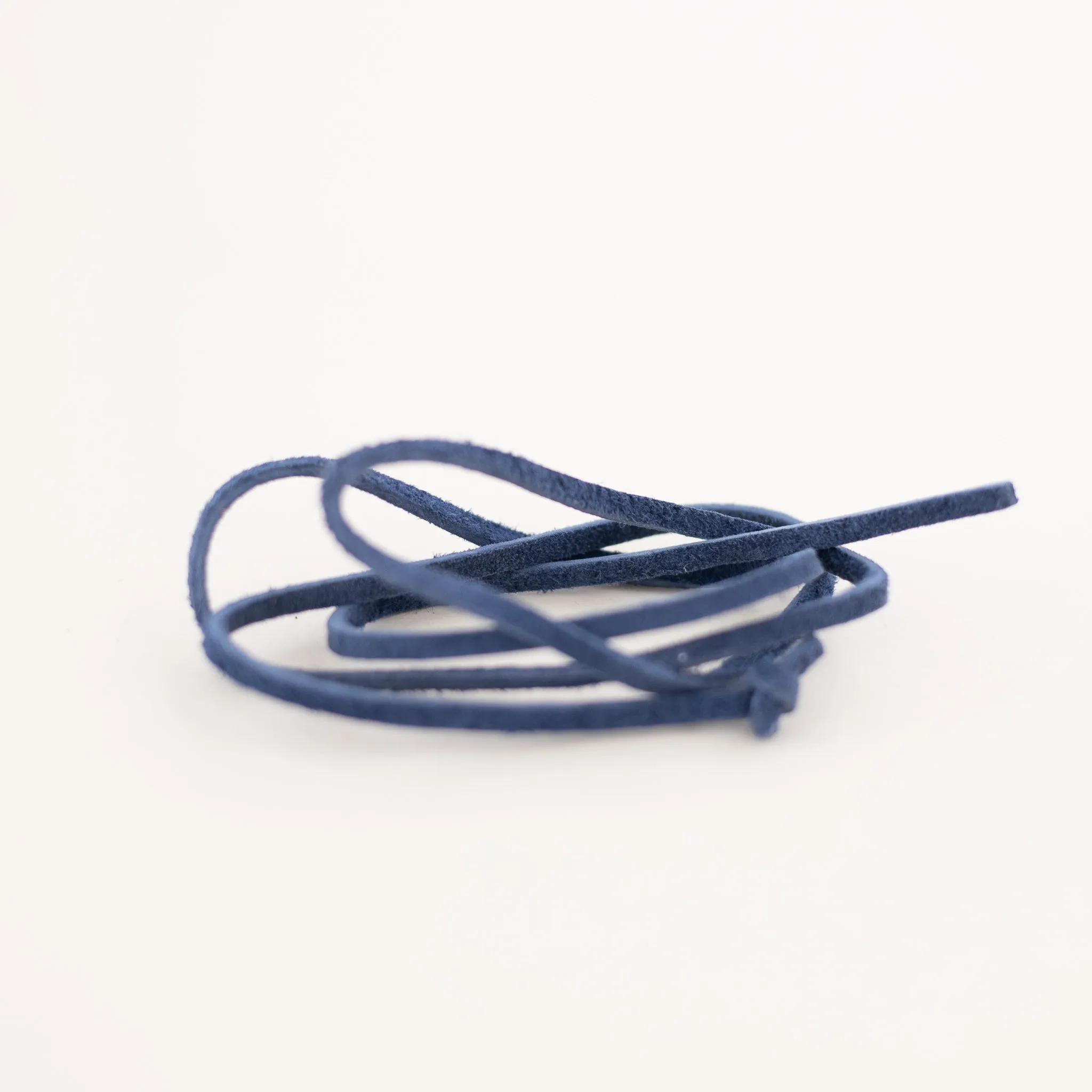 Navy Blue Suede Laces