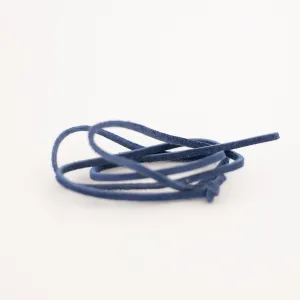 Navy Blue Suede Laces
