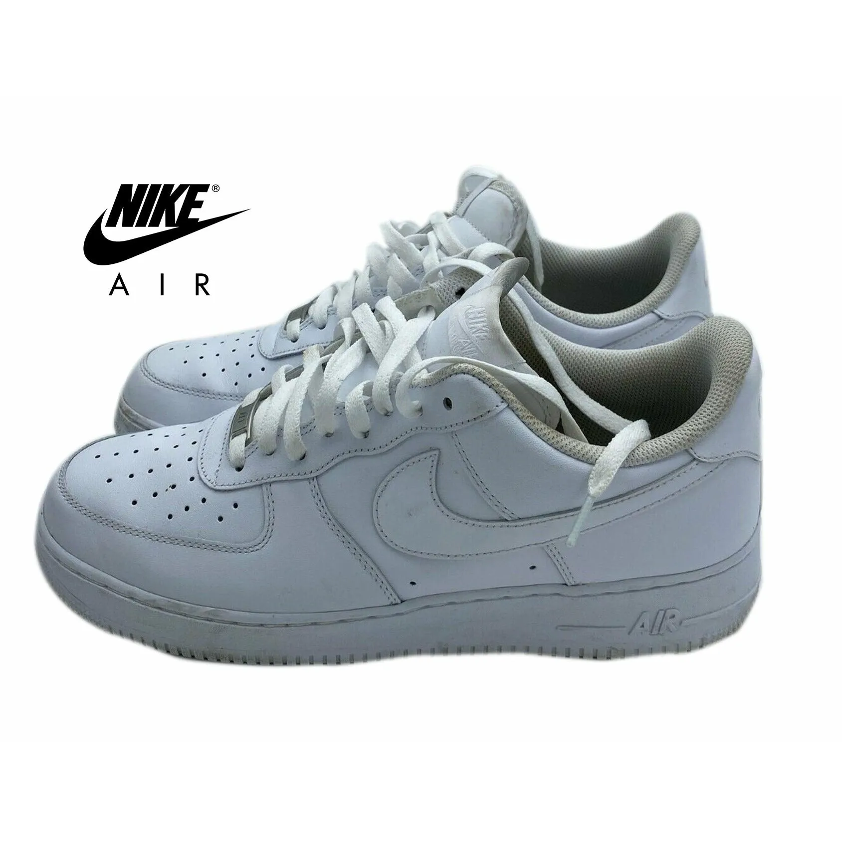 NIKE Air Force 1 Low 07 Triple White Men's size US12