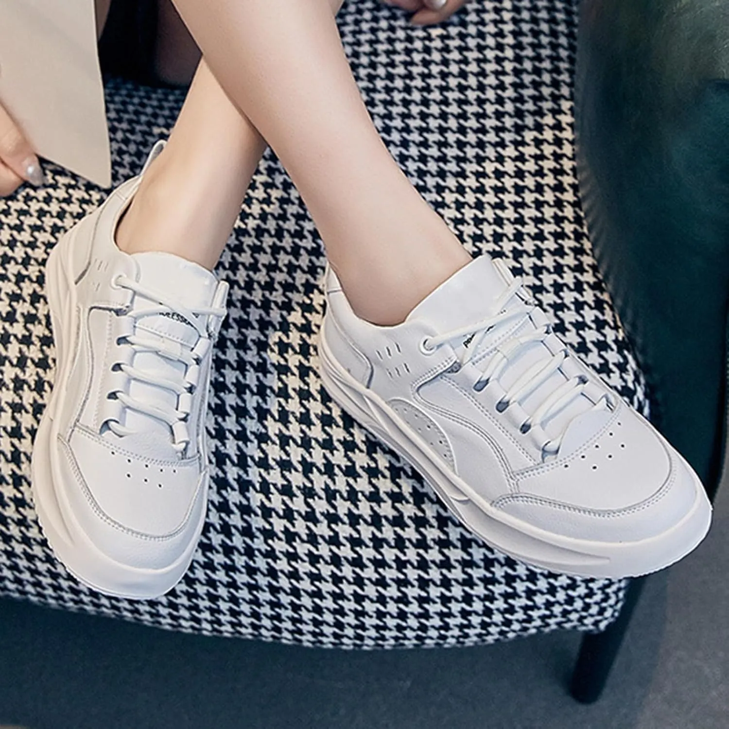 Nursing Shoes for Women with Arch Support,Professional Comfortable Women's Healthcare Orthopedic Nurse Shoes,Oil and Slip-Resistant Leather Loafers Waterproof Work Shoes