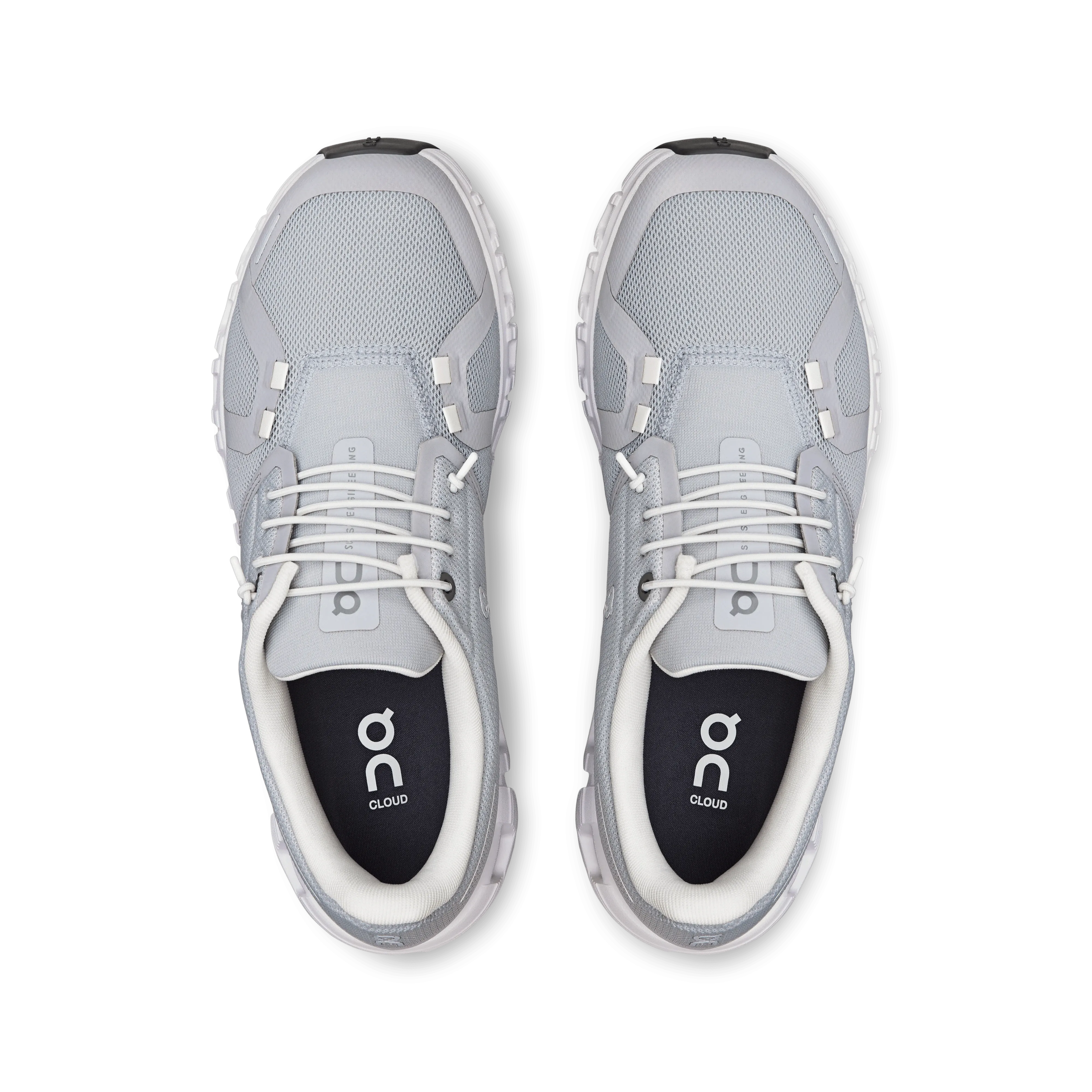 On Cloud Women's Cloud 6 Running Shoes- Glacier/ White