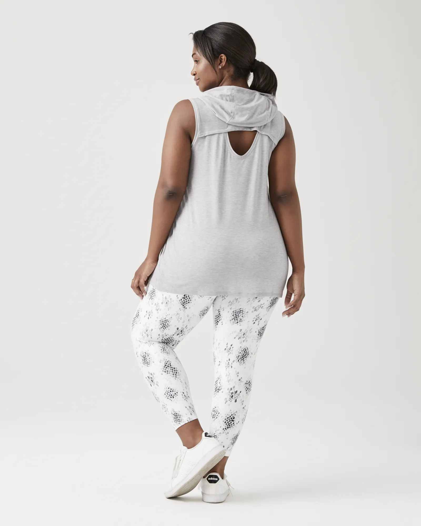 Oren Printed Legging | White / Silver