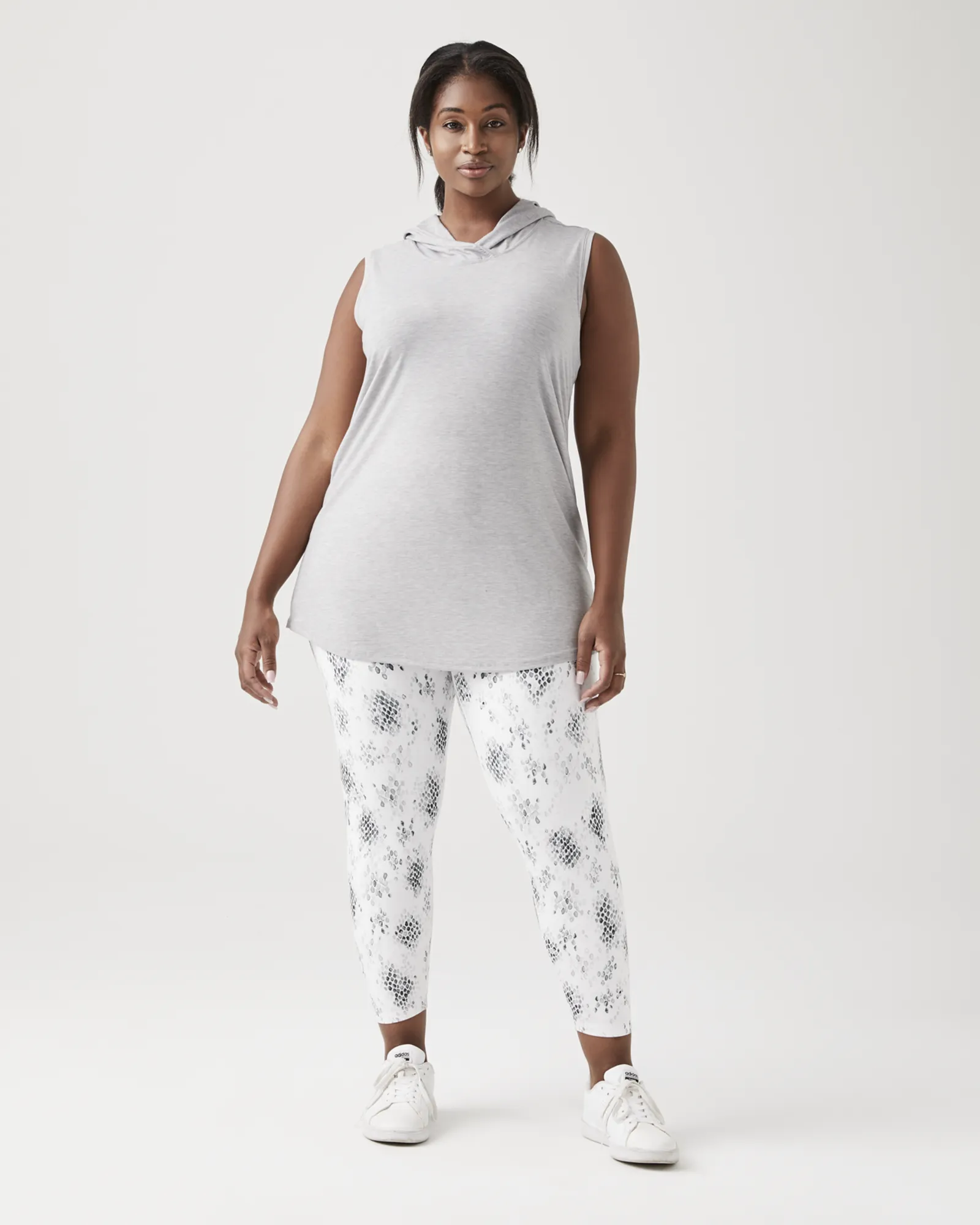 Oren Printed Legging | White / Silver