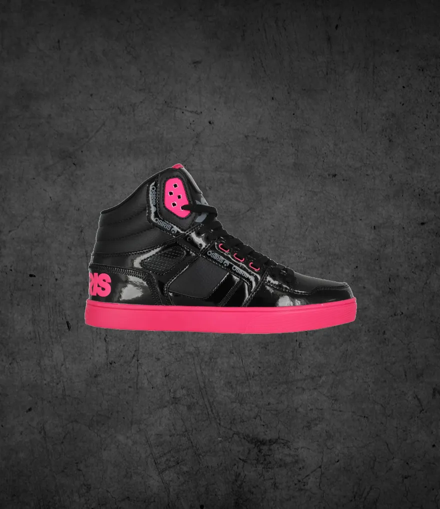 Osiris Clone Black Magenta Black Sneakers - Men