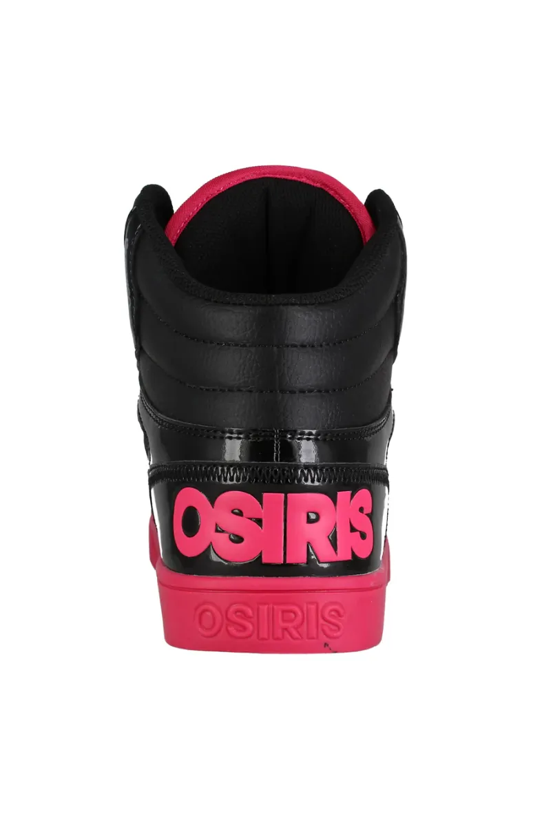 Osiris Clone Black Magenta Black Sneakers - Men
