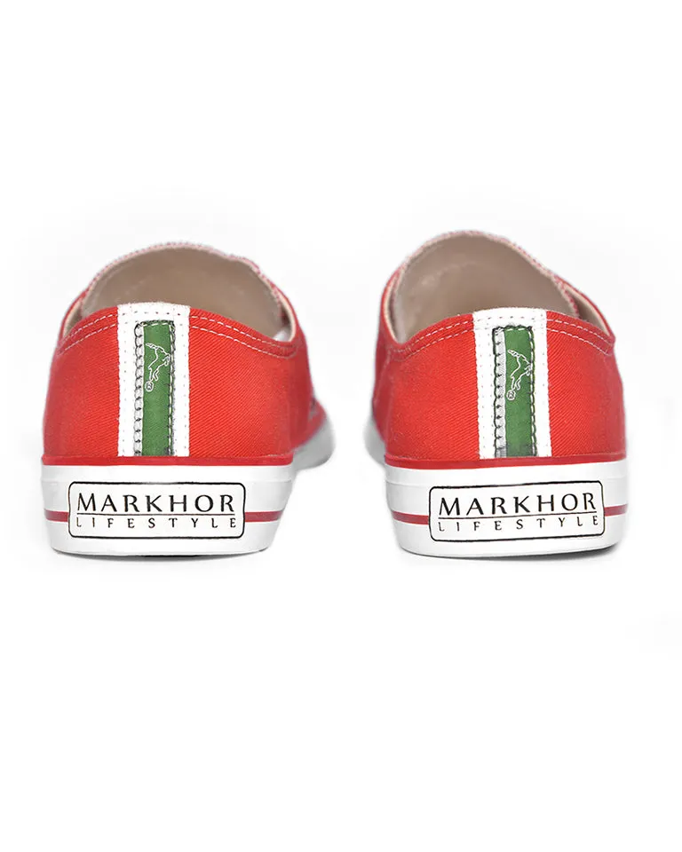 Performance Low Cut Fashion Sneaker Red