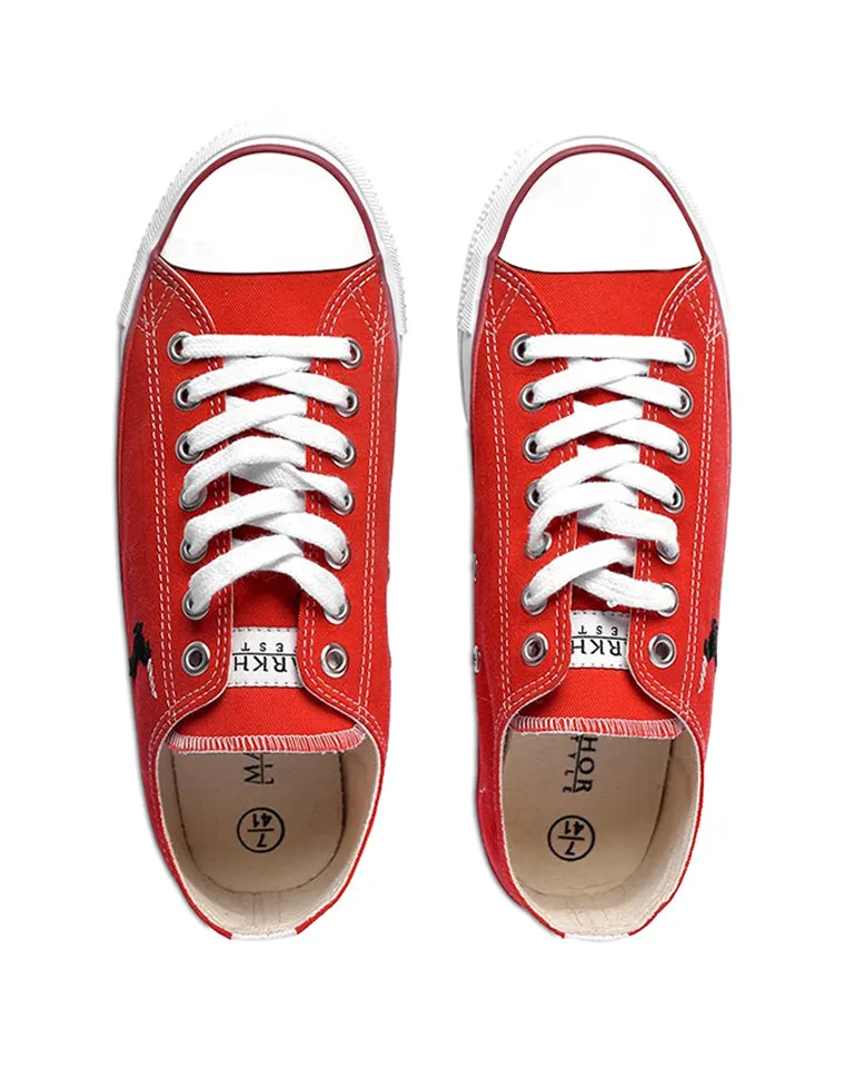 Performance Low Cut Fashion Sneaker Red