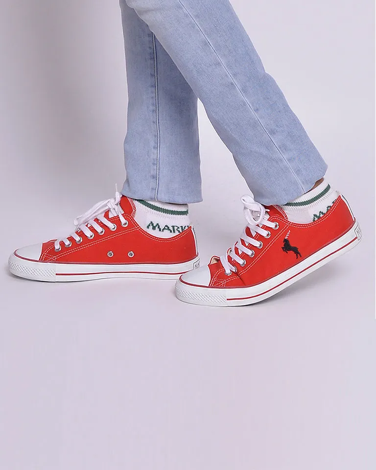 Performance Low Cut Fashion Sneaker Red