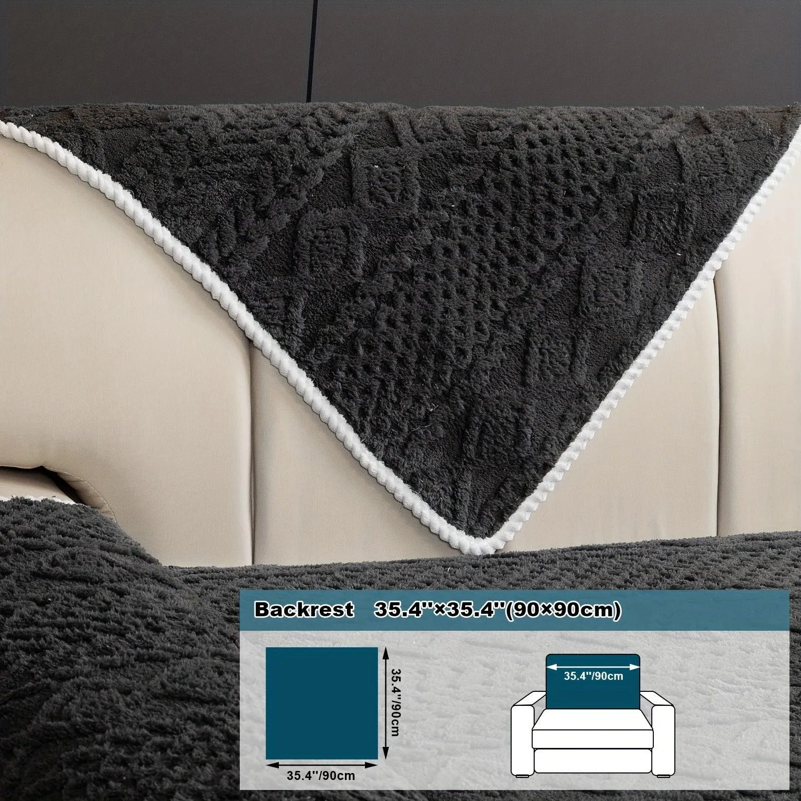 Pet-Friendly Couch Cover for Dogs, Non-Slip & Breathable