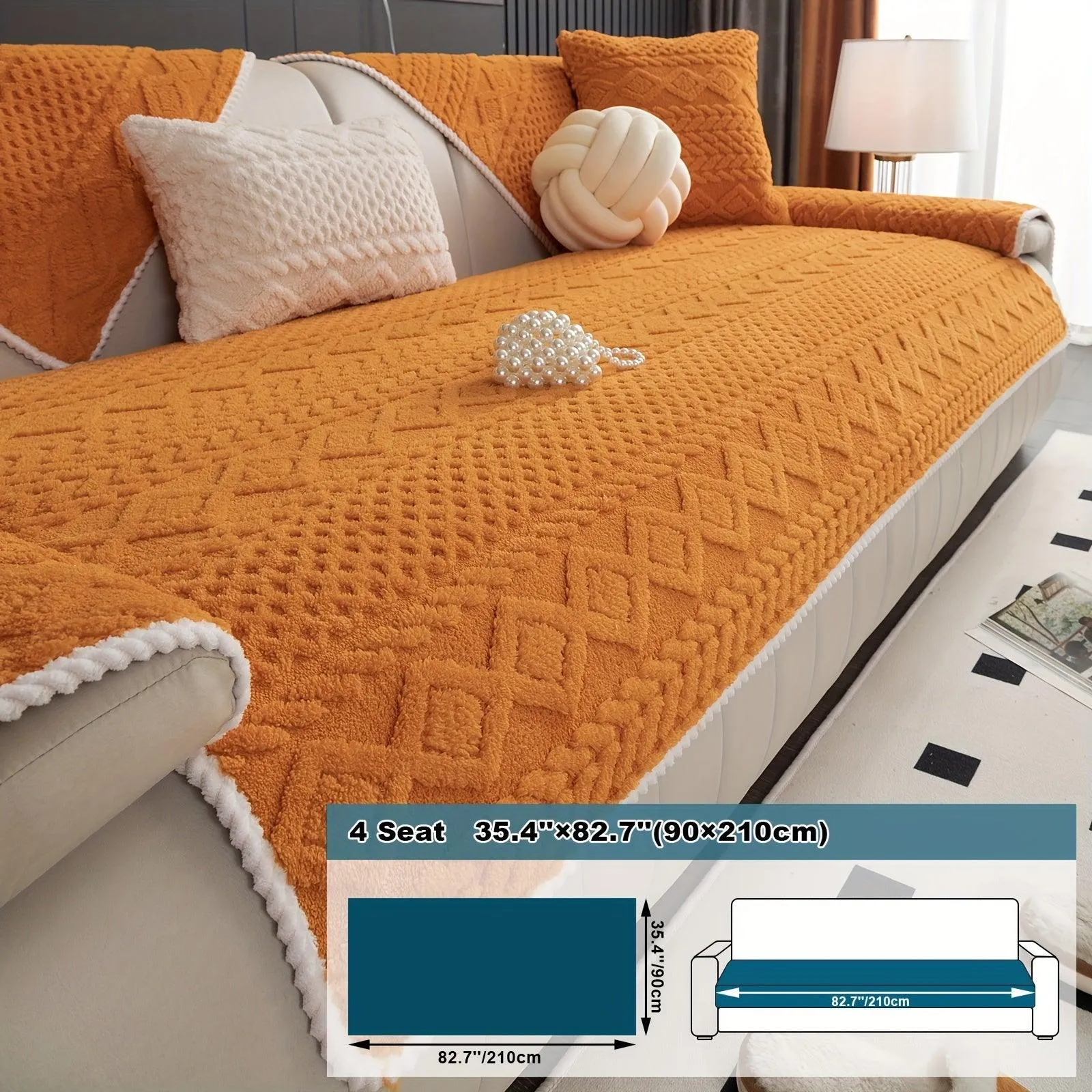 Pet-Friendly Couch Cover for Dogs, Non-Slip & Breathable