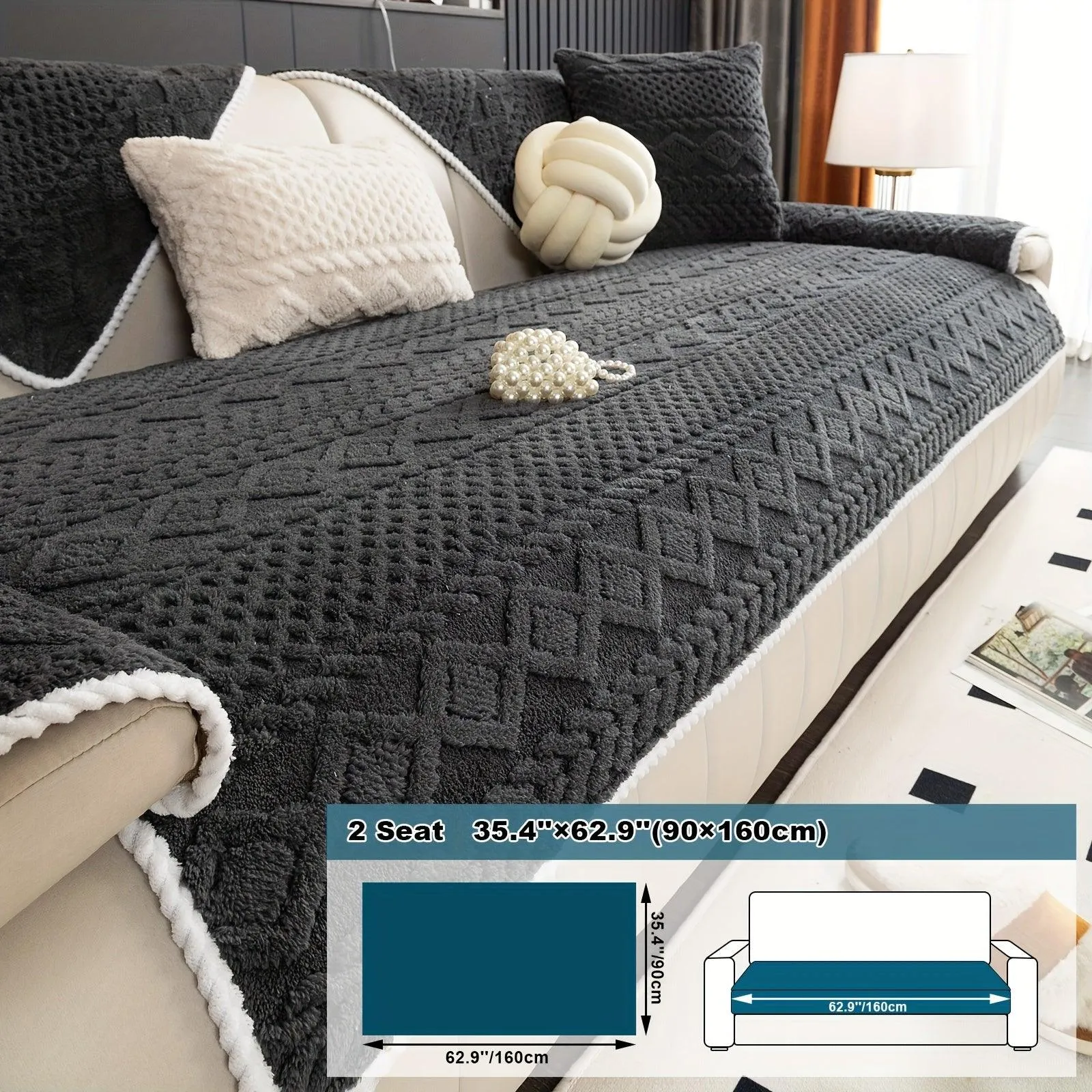 Pet-Friendly Couch Cover for Dogs, Non-Slip & Breathable