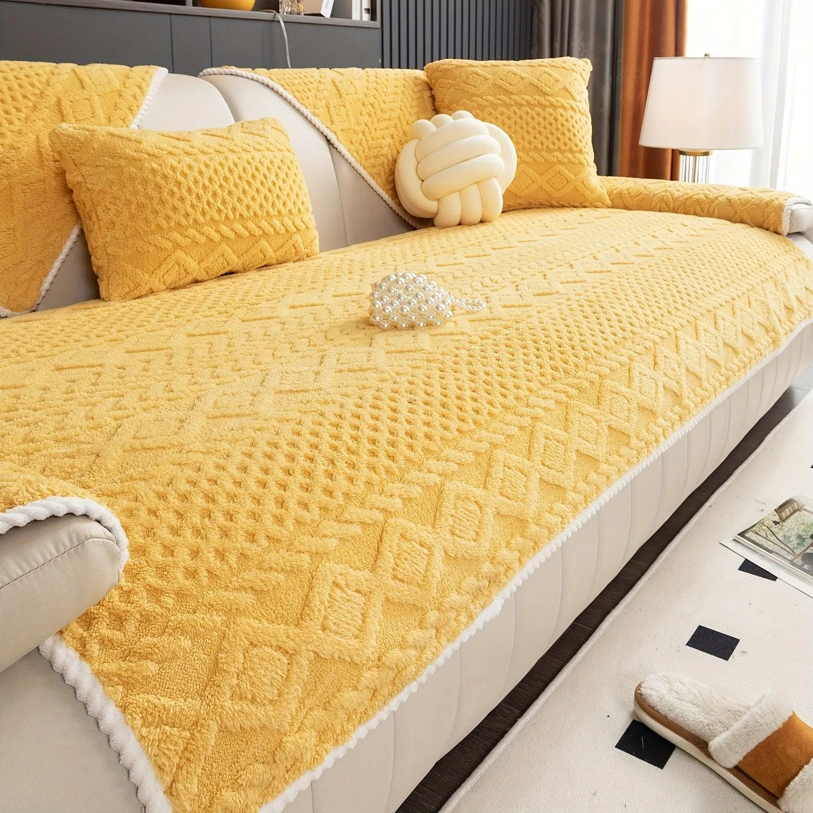 Pet-Friendly Couch Cover for Dogs, Non-Slip & Breathable