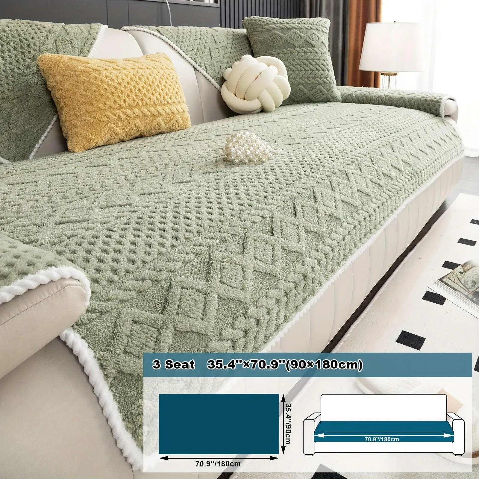 Pet-Friendly Couch Cover for Dogs, Non-Slip & Breathable