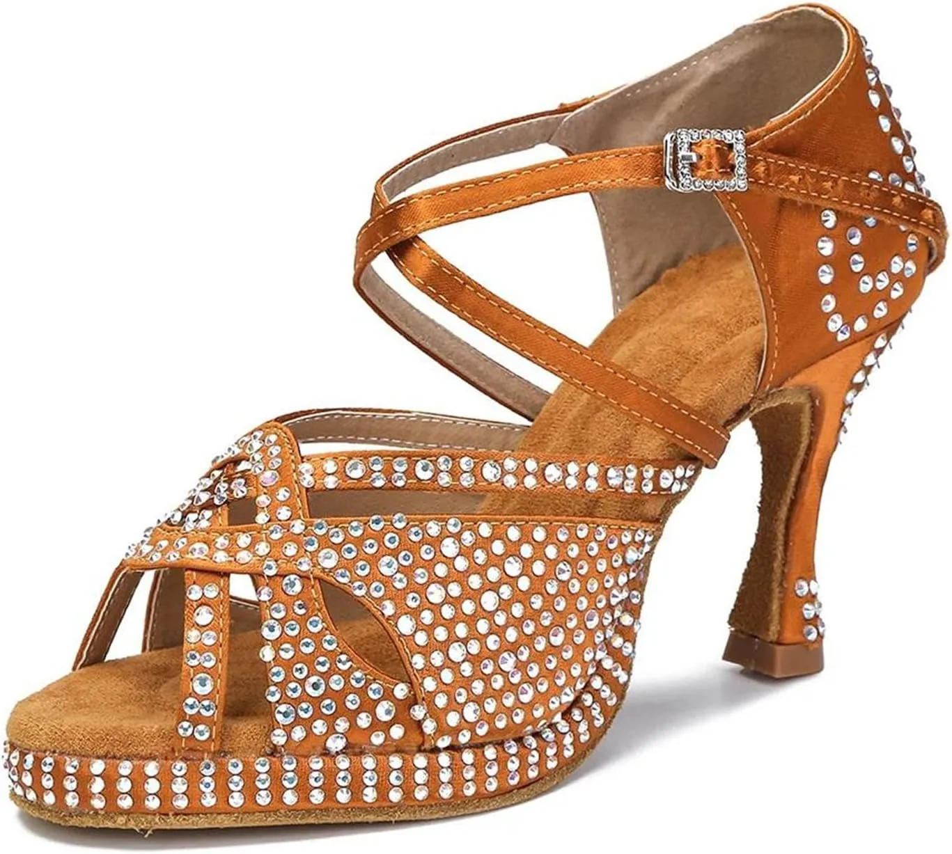 Platform Ballroom Dance Shoes - Party Performance Sneakers for Girls (9CM/3.54")