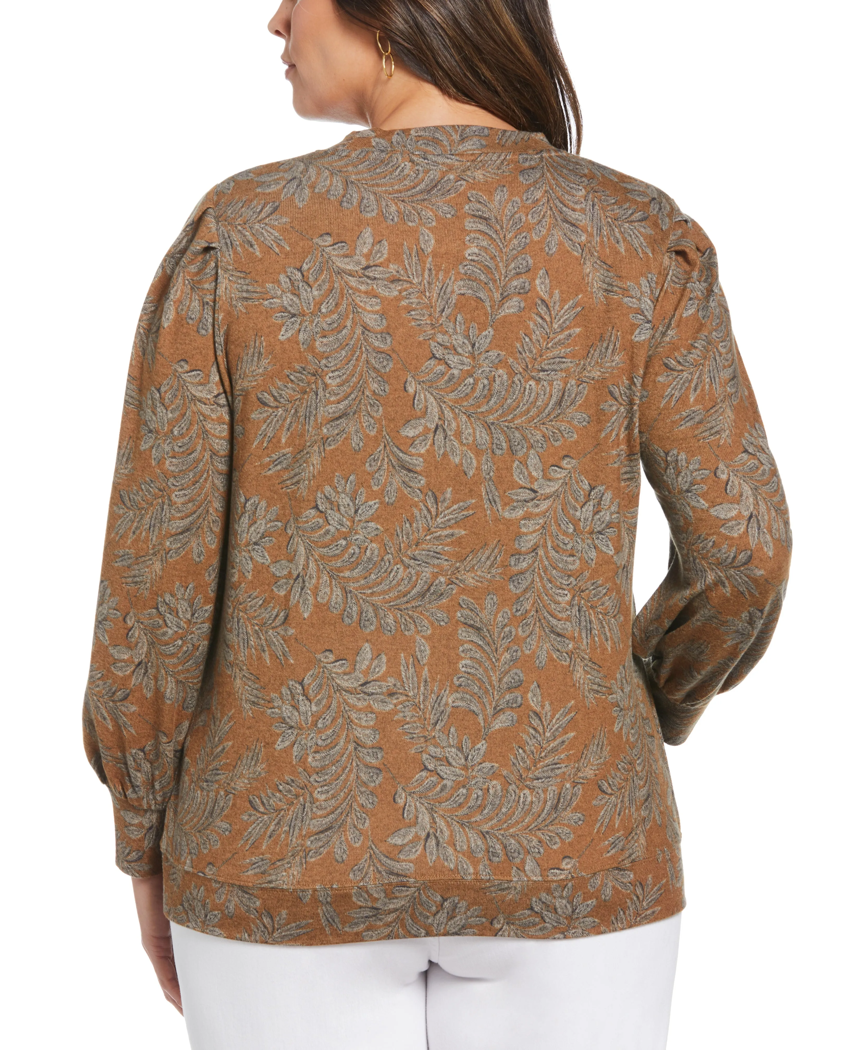 Pleat Sleeve Knit Shirt